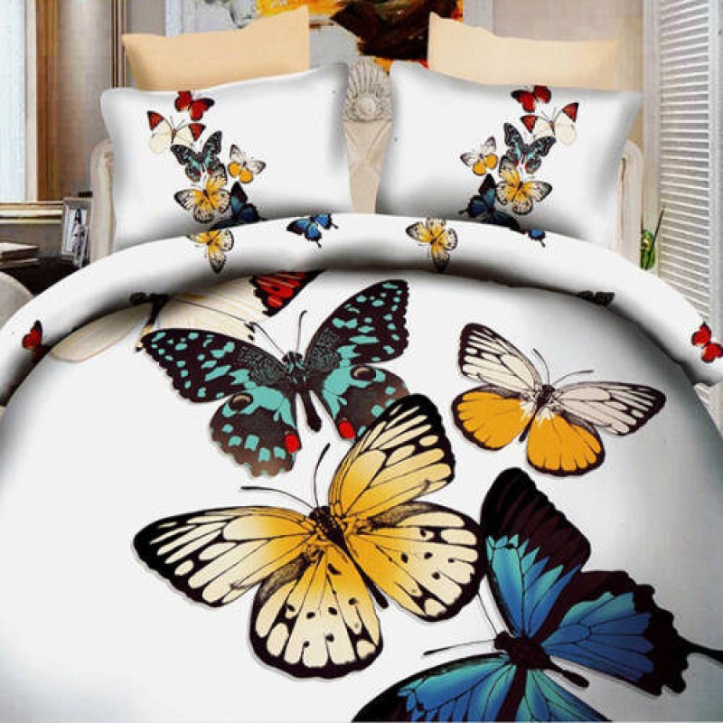 Lenjerie de pat digital print 3D (BUTTERFLYES)